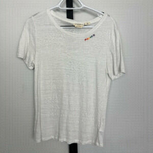 NWOT - Christian Siriano - Size L - 100% linen shirt